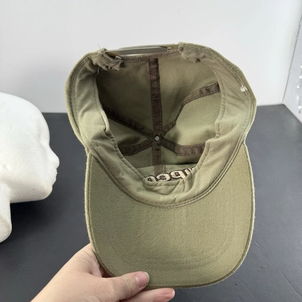 Vintage 90's Olive Green Beige Hyperlite Boards Distressed S/M Hat